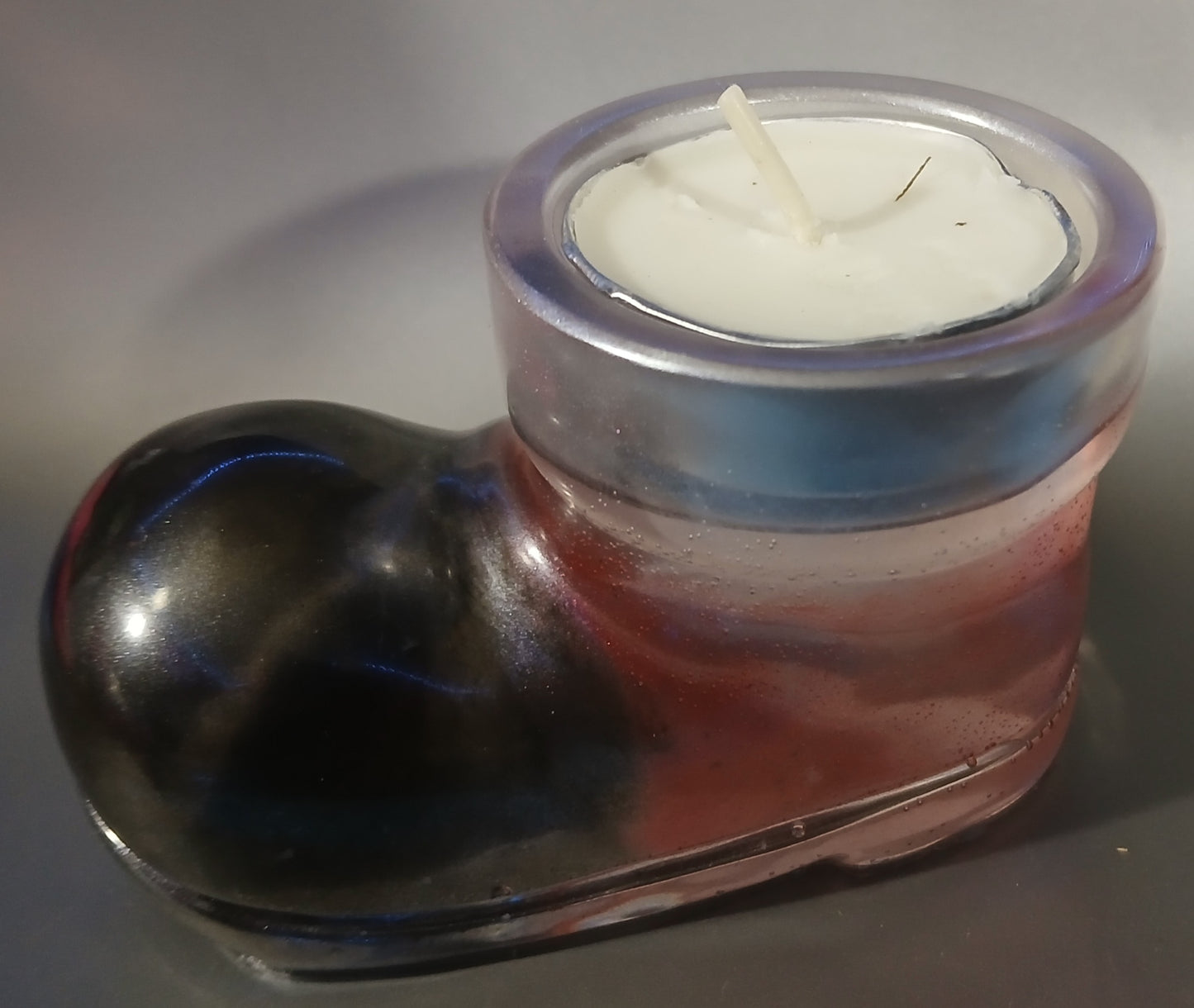 Santa boot tealight holder