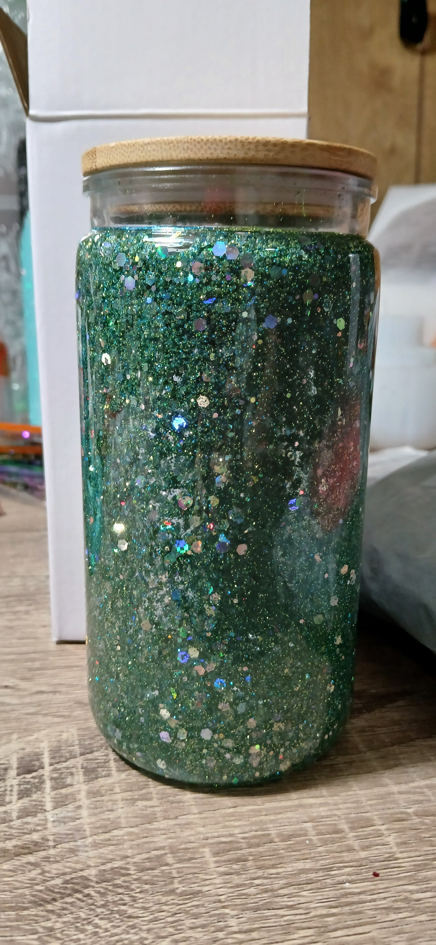 16oz ACRYLIC Snow Globe Tumbler