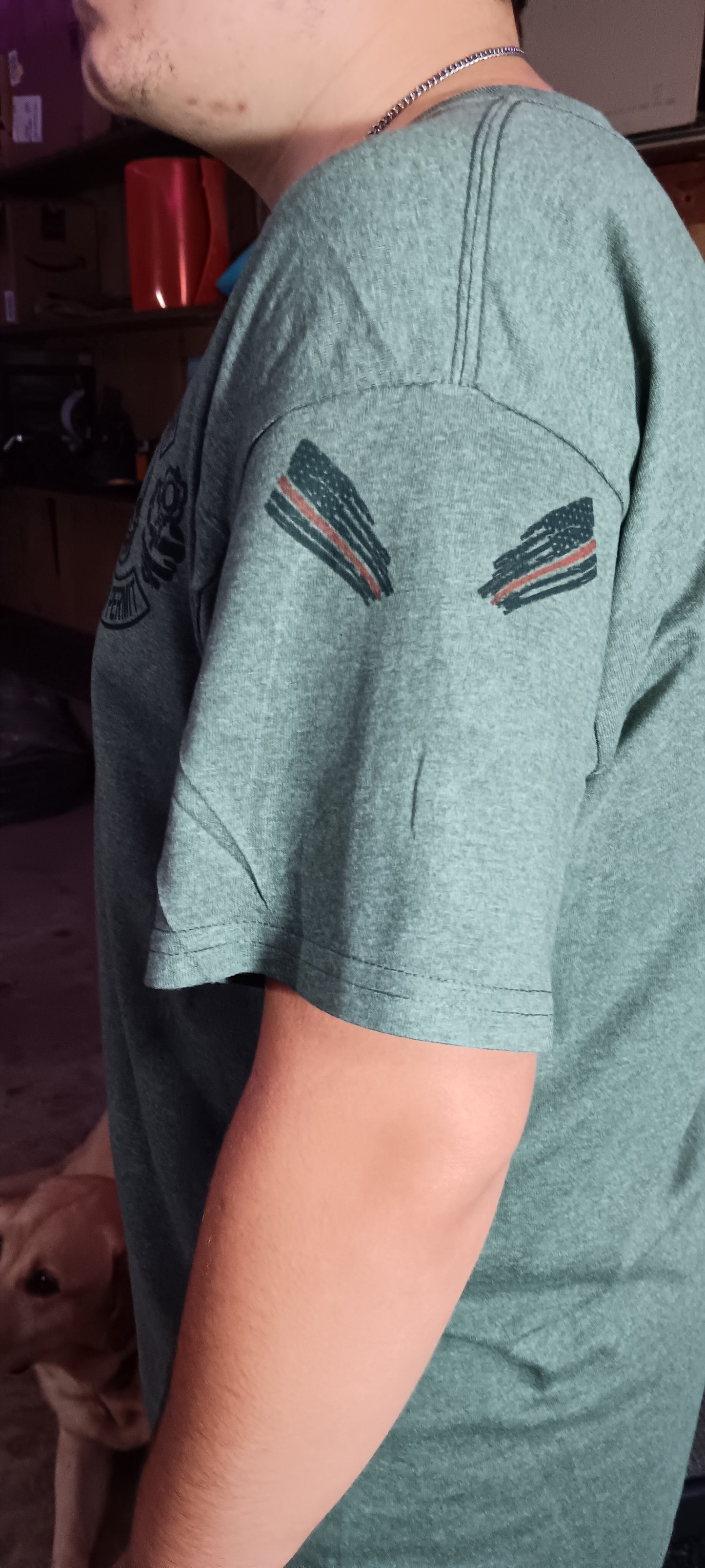 2nd ammendment & American flag with skulls shirt
