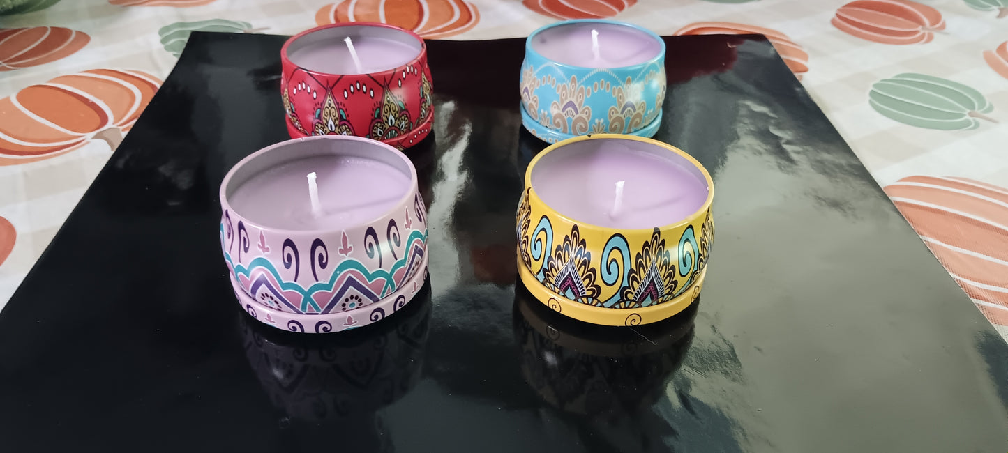 Handmade fall scent candles