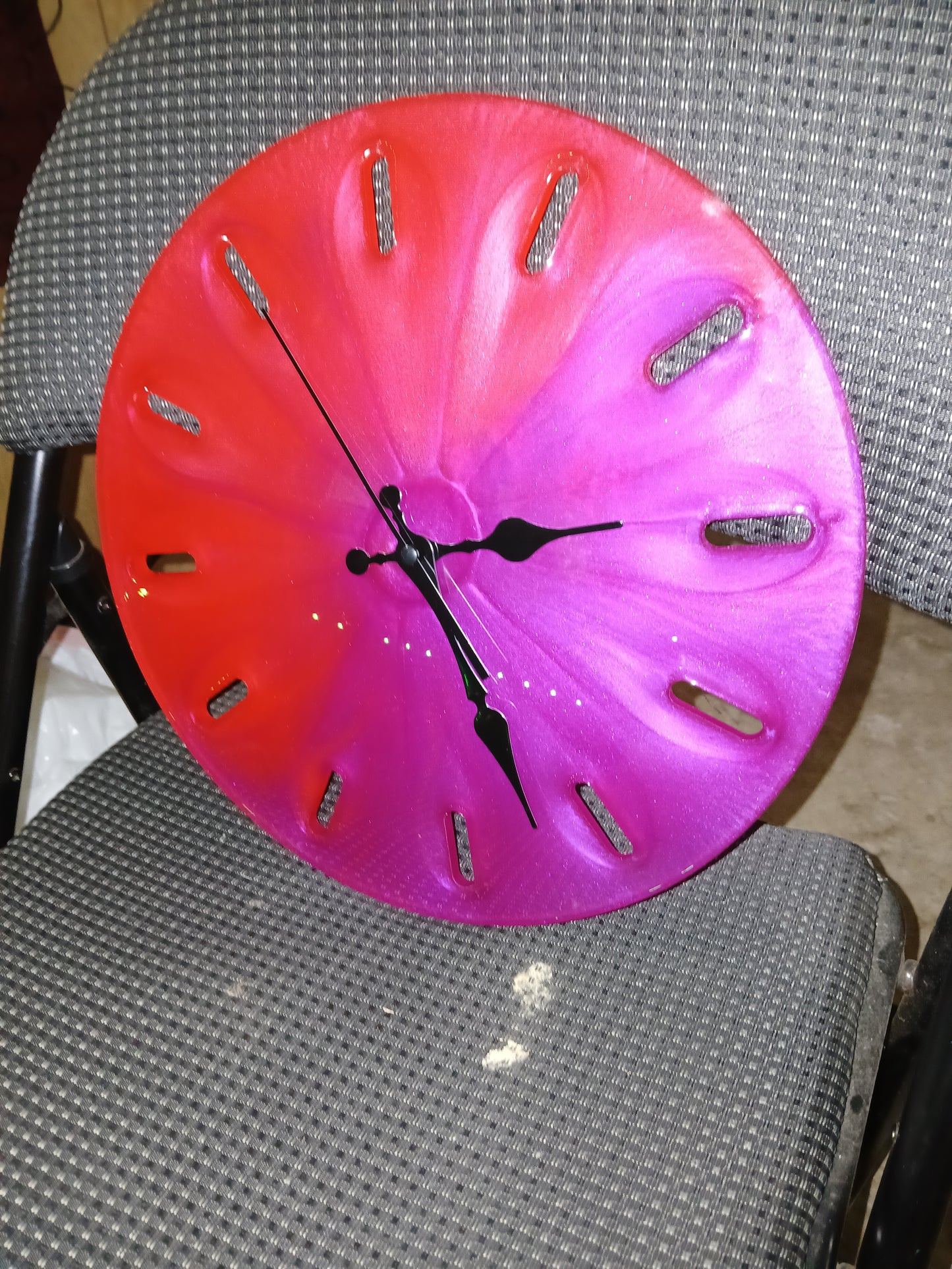 Handmade resin clock