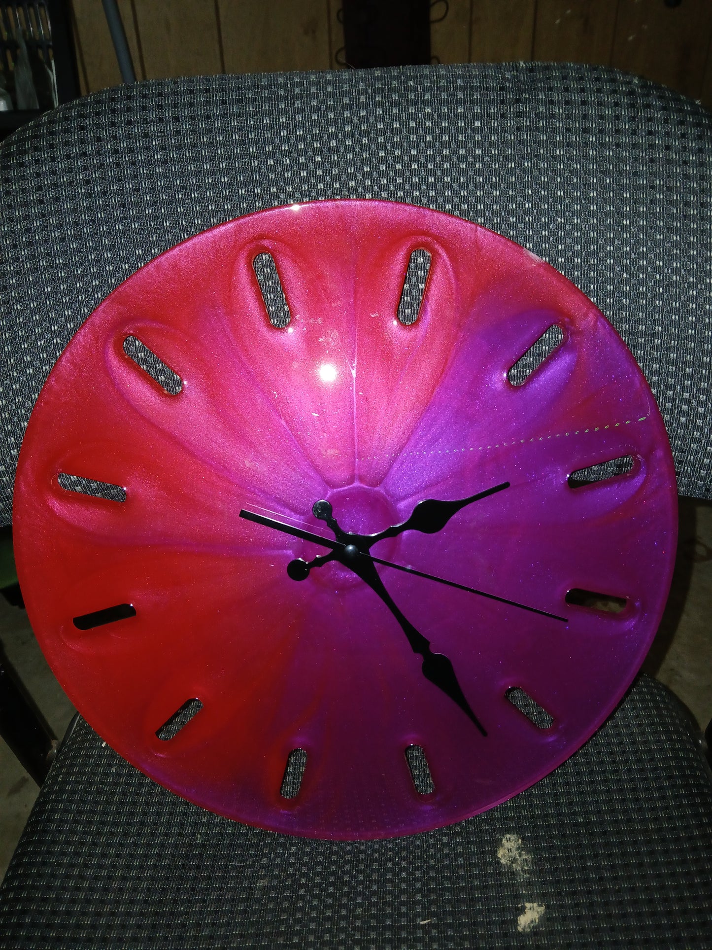 Handmade resin clock