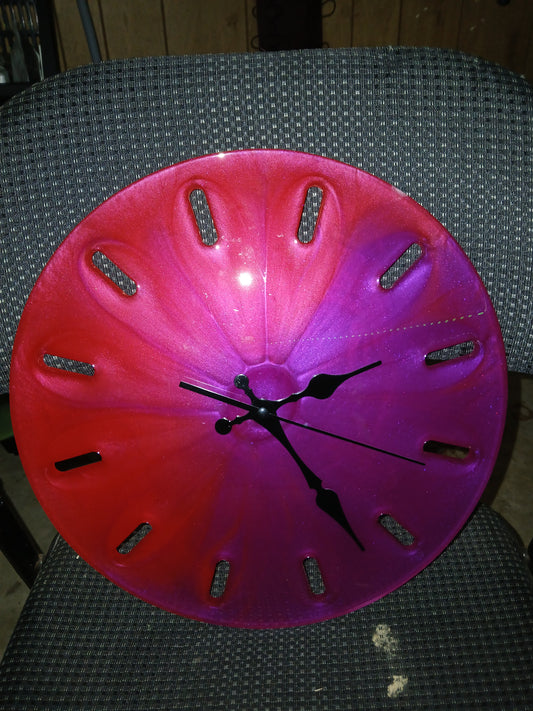 Handmade resin clock