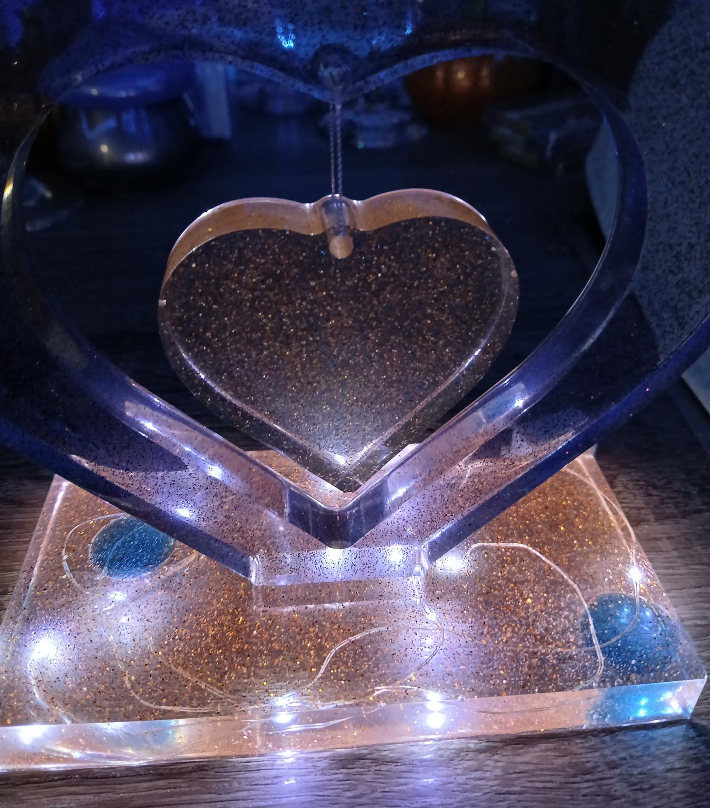 Light up hanging heart