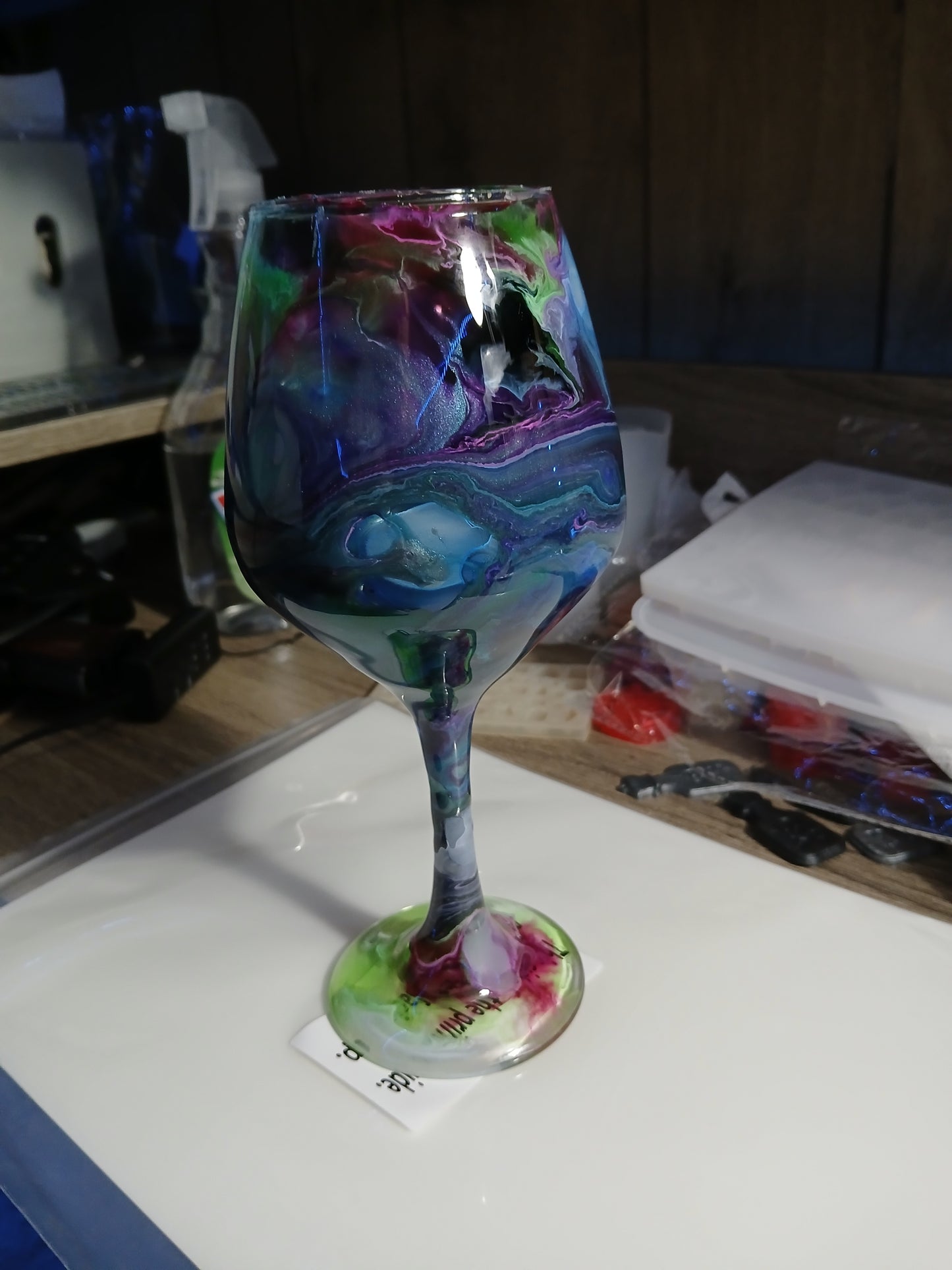 Epoxy wine glasses