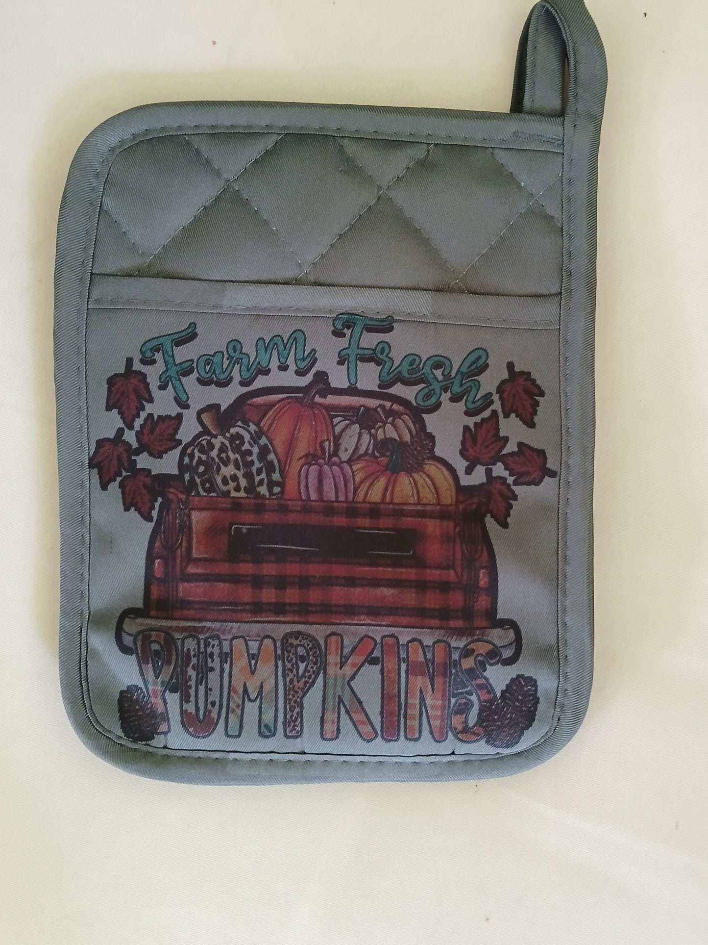 Handmade sublimated and vinyl Kitchen oven mits