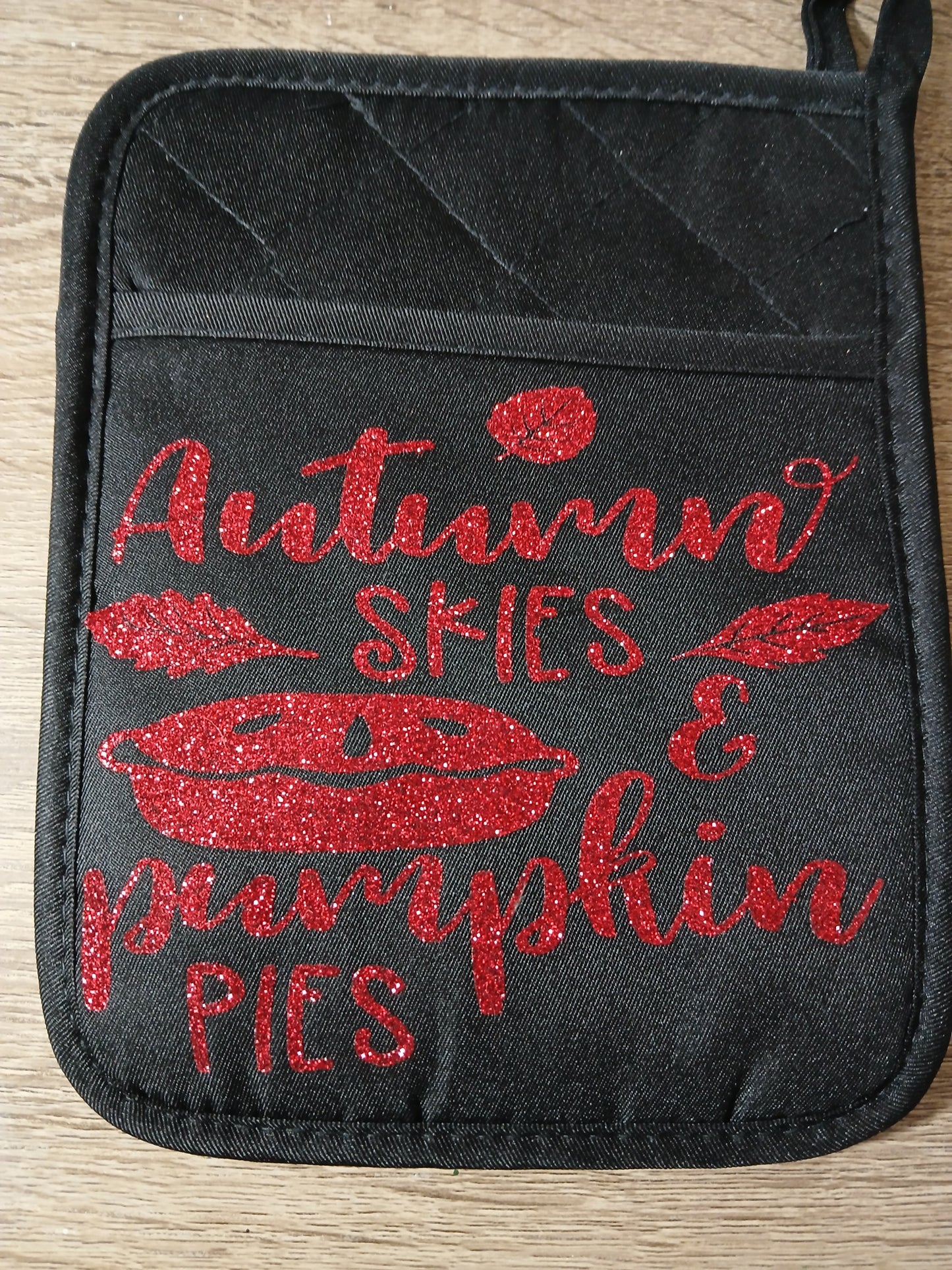 Handmade sublimated and vinyl Kitchen oven mits