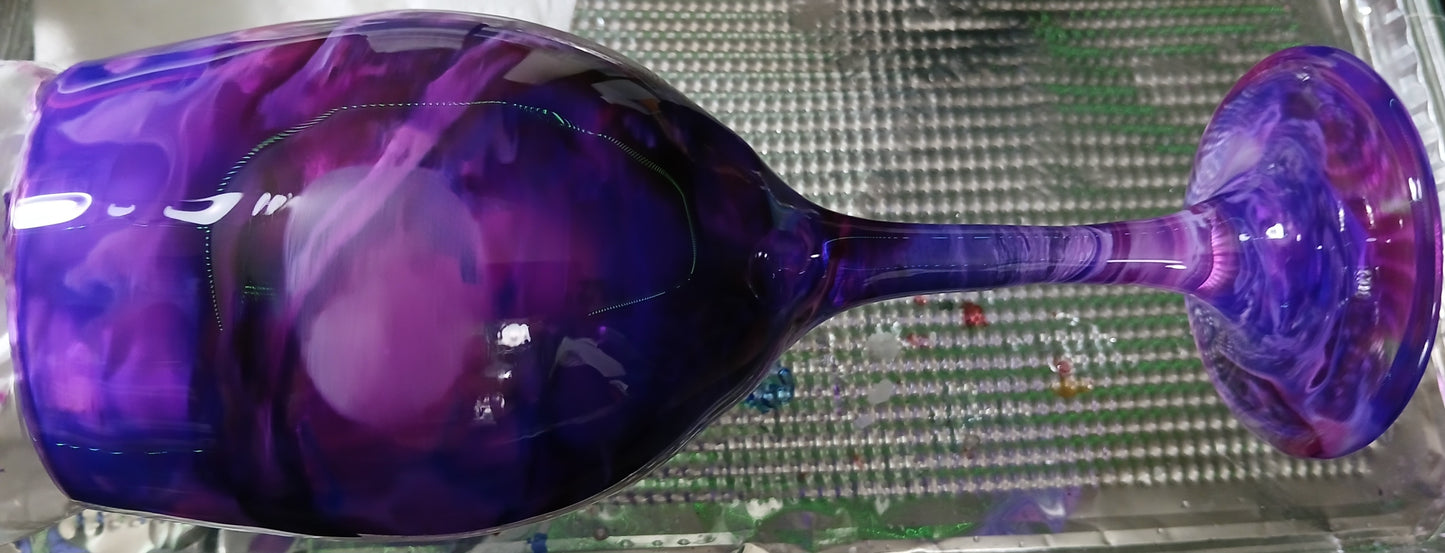 Inked wine glasses