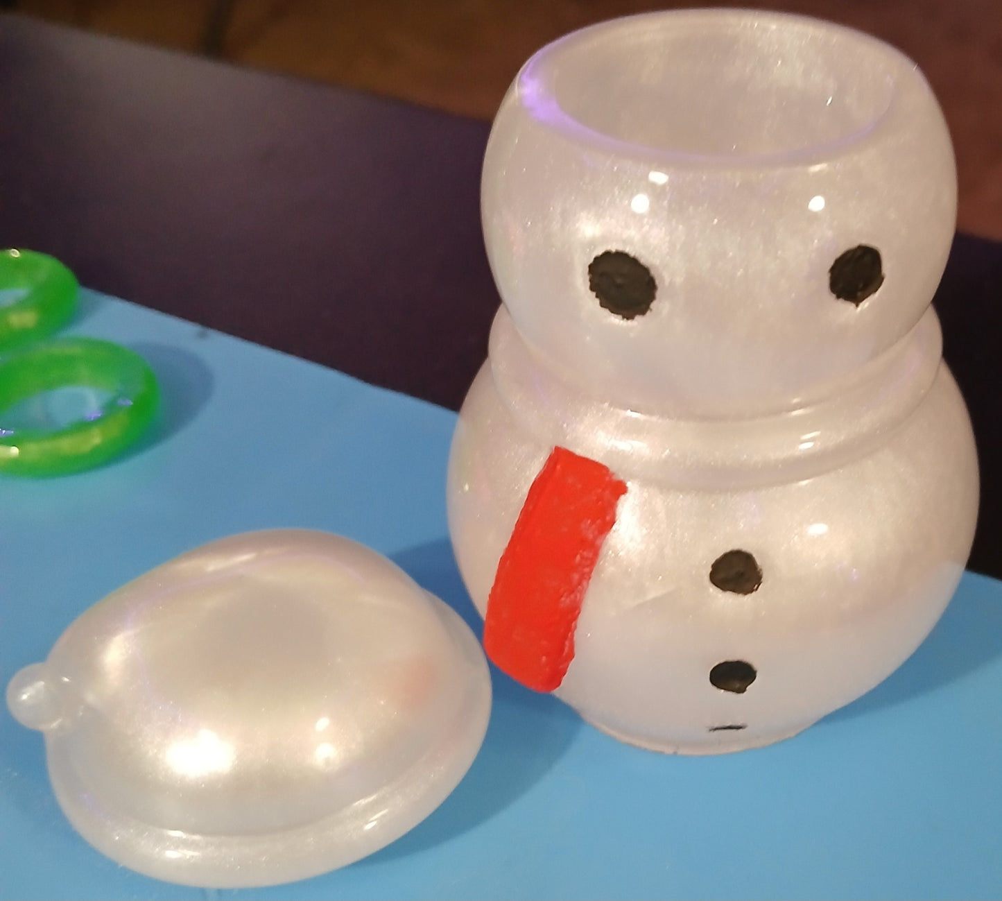 Snowman dish