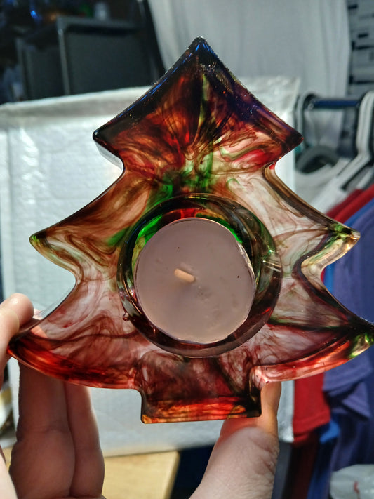 Tree tealight holder