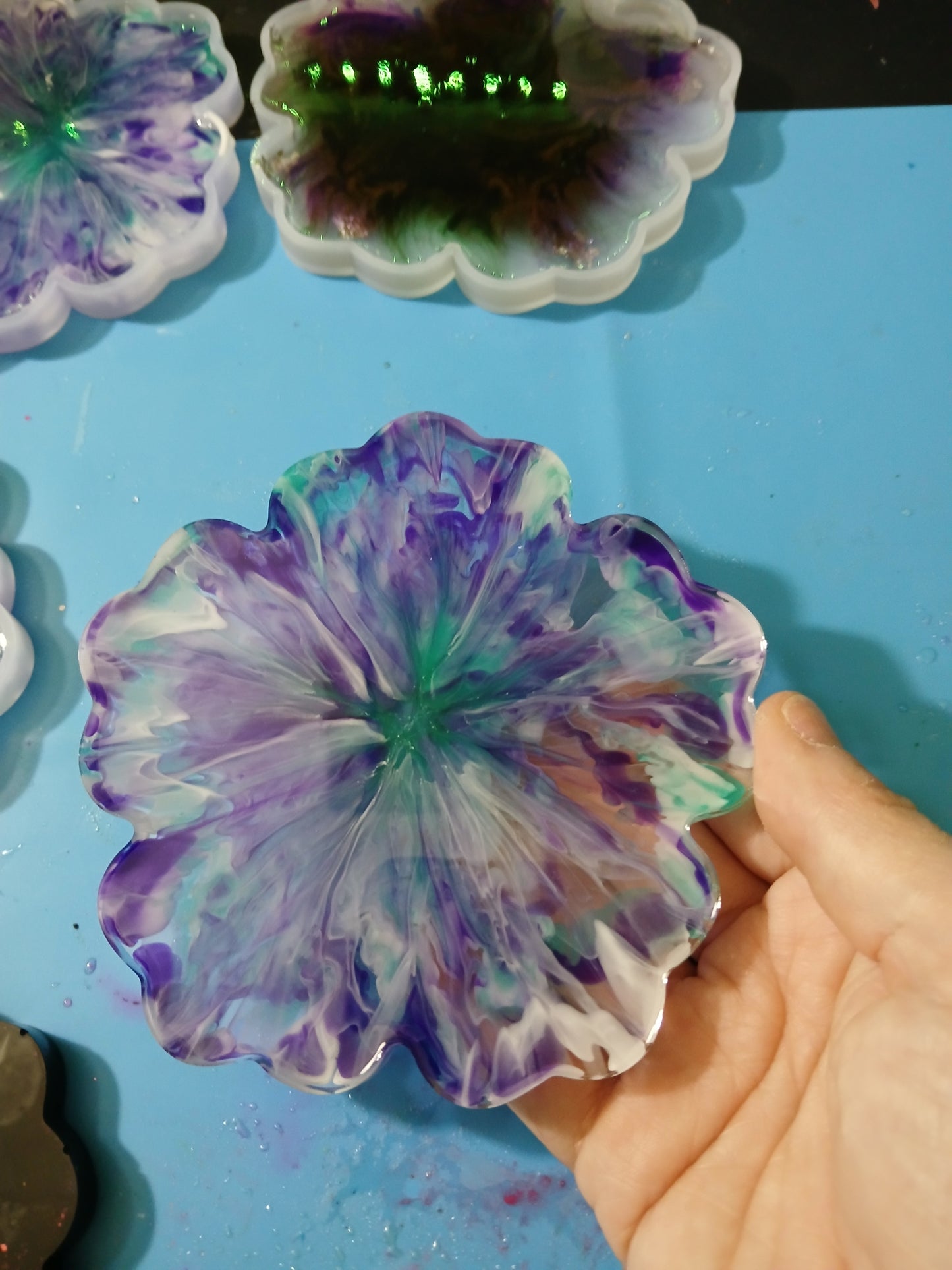 Flower coasters