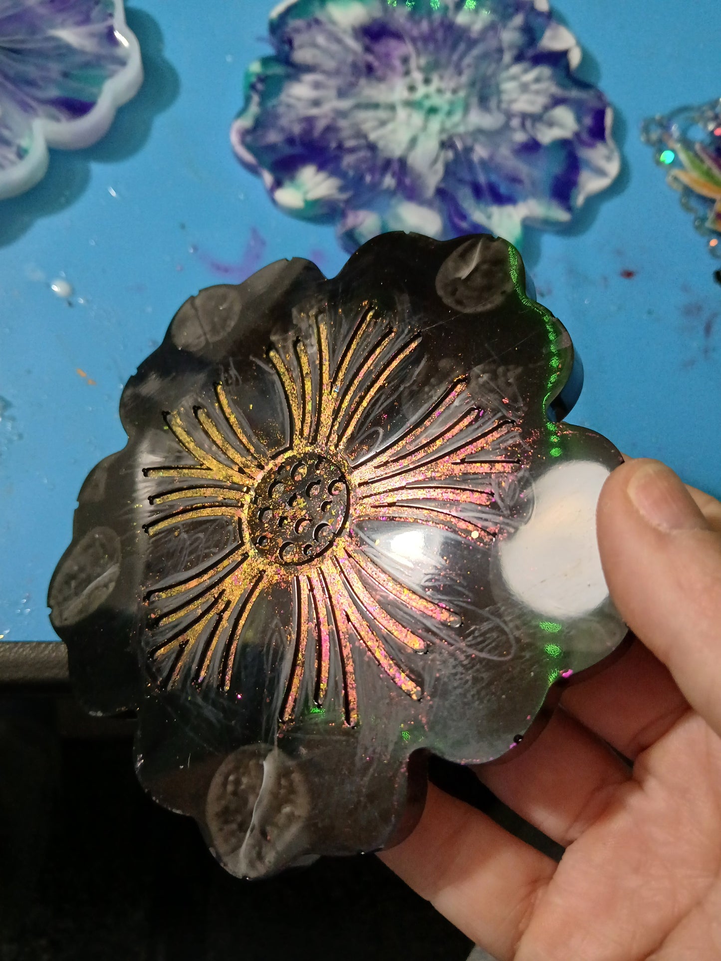 Flower coasters