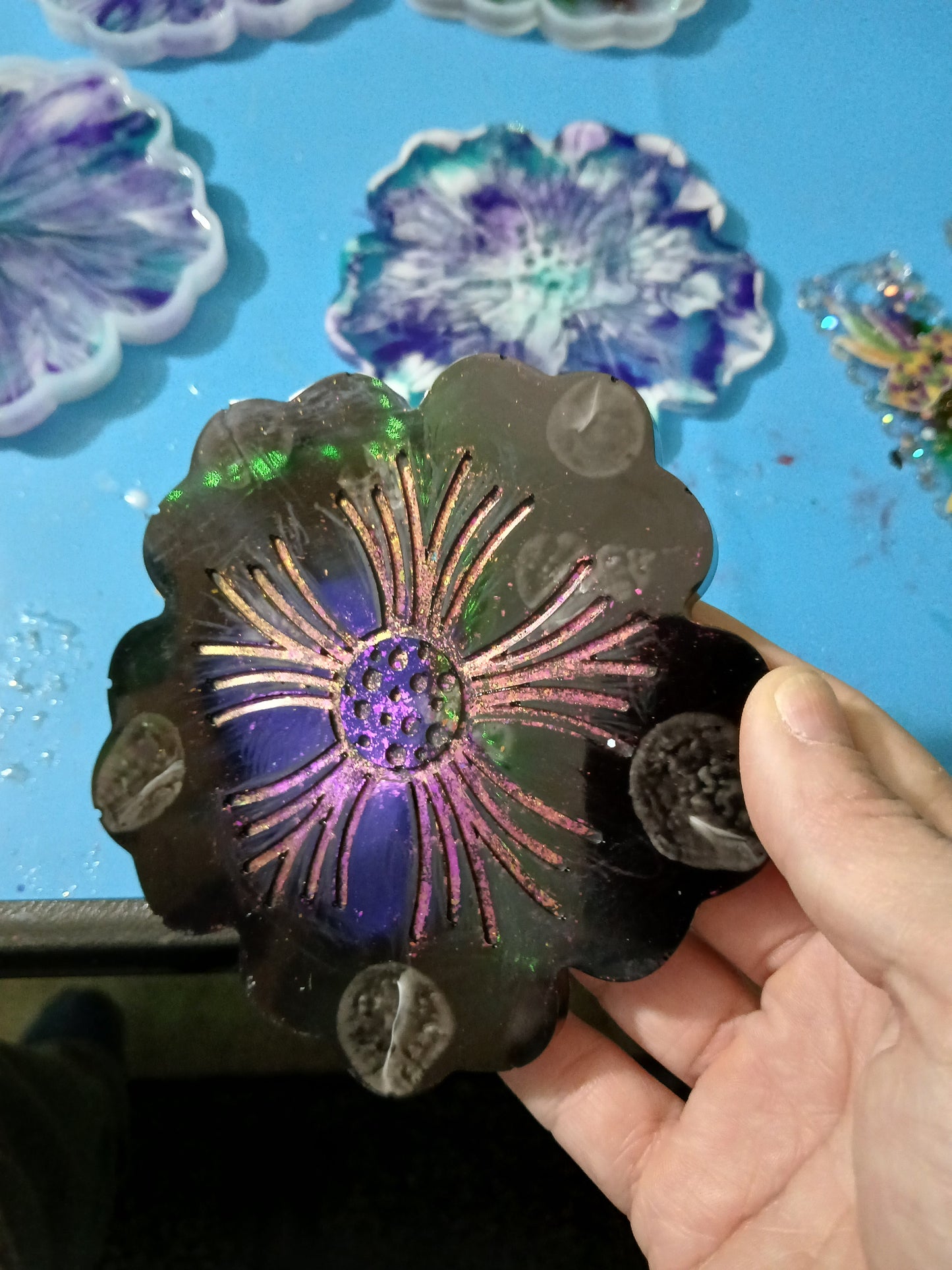 Flower coasters